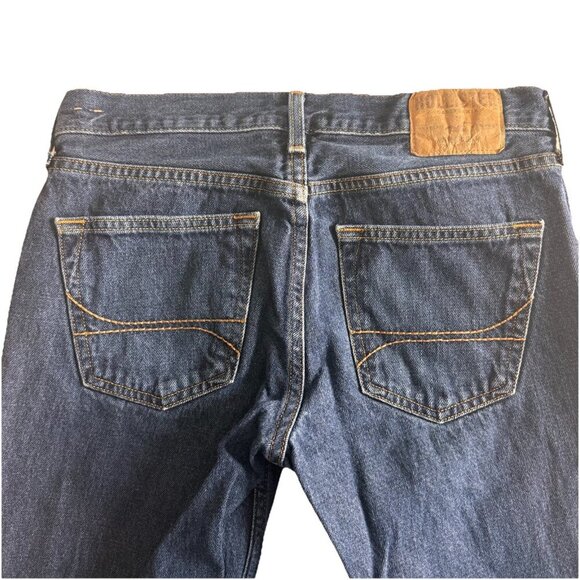 Hollister Jeans Mens 30x32 Blue Denim Classic Straight Button Fly Preppy Y2K - Picture 4 of 14